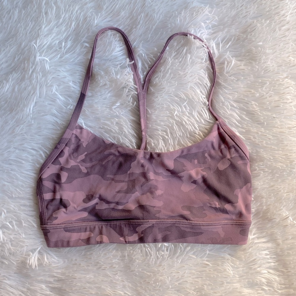 ❌ SOLD Lululemon Flow Y Bra Pink Camo